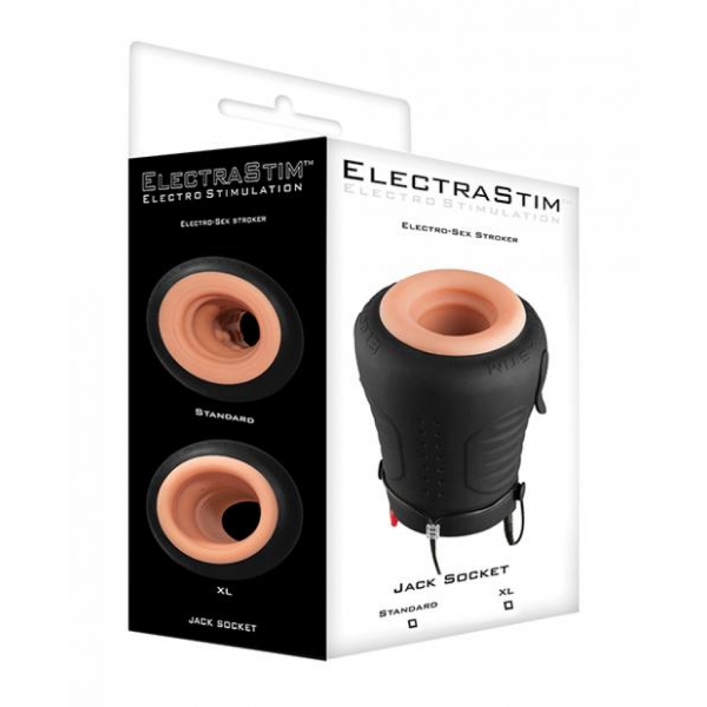 Electrastim Jack Socket E-stim Stroker Black