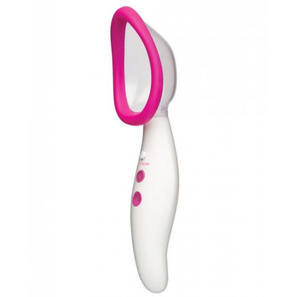 Automatic Vibrating Pussy Pump - Pink/White