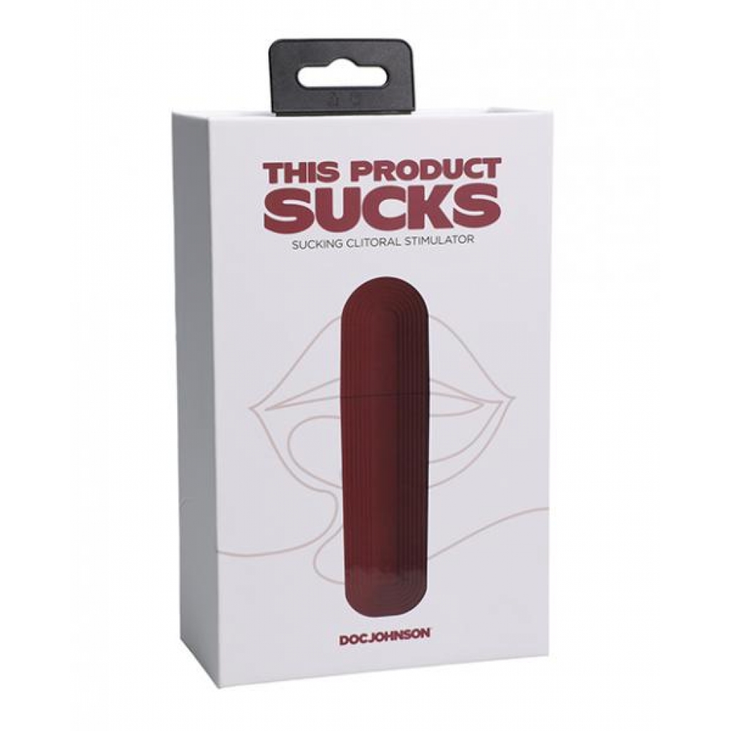 This Product Sucks - Lipstick Suction Toy - Vibrating Red