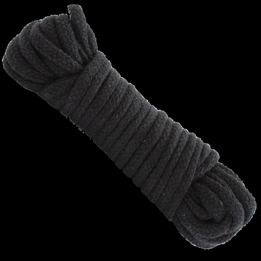 Japanese Style Bondage Rope - Cotton Black 32 Feet