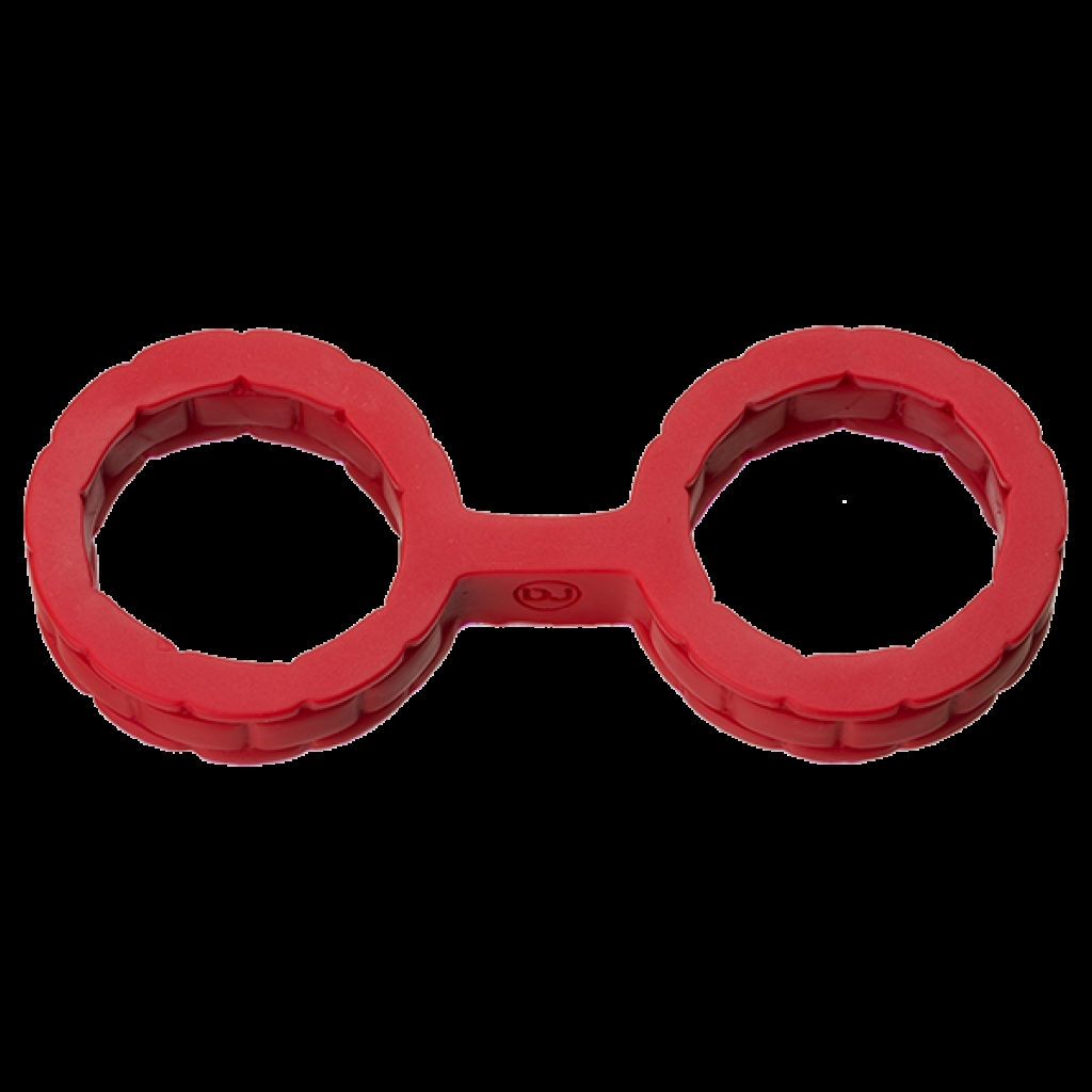 Japanese Bondage Silicone Cuffs - Small Red