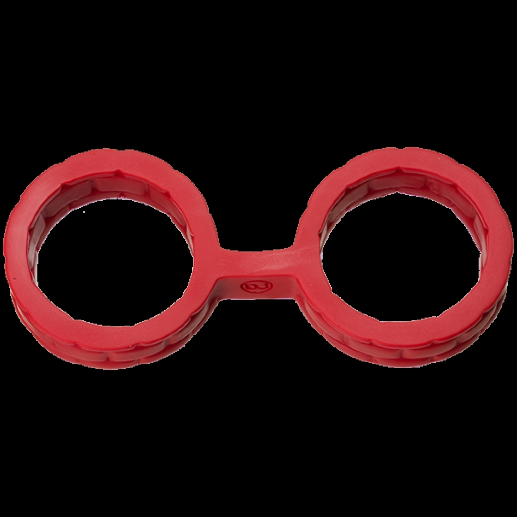 Japanese Bondage Silicone Cuffs in Large Red