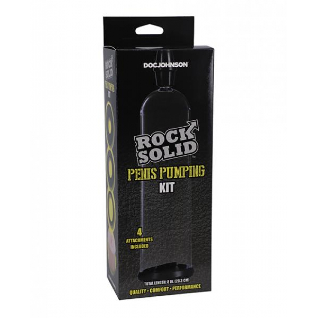 Rock Solid Penis Pumping Kit - Clear