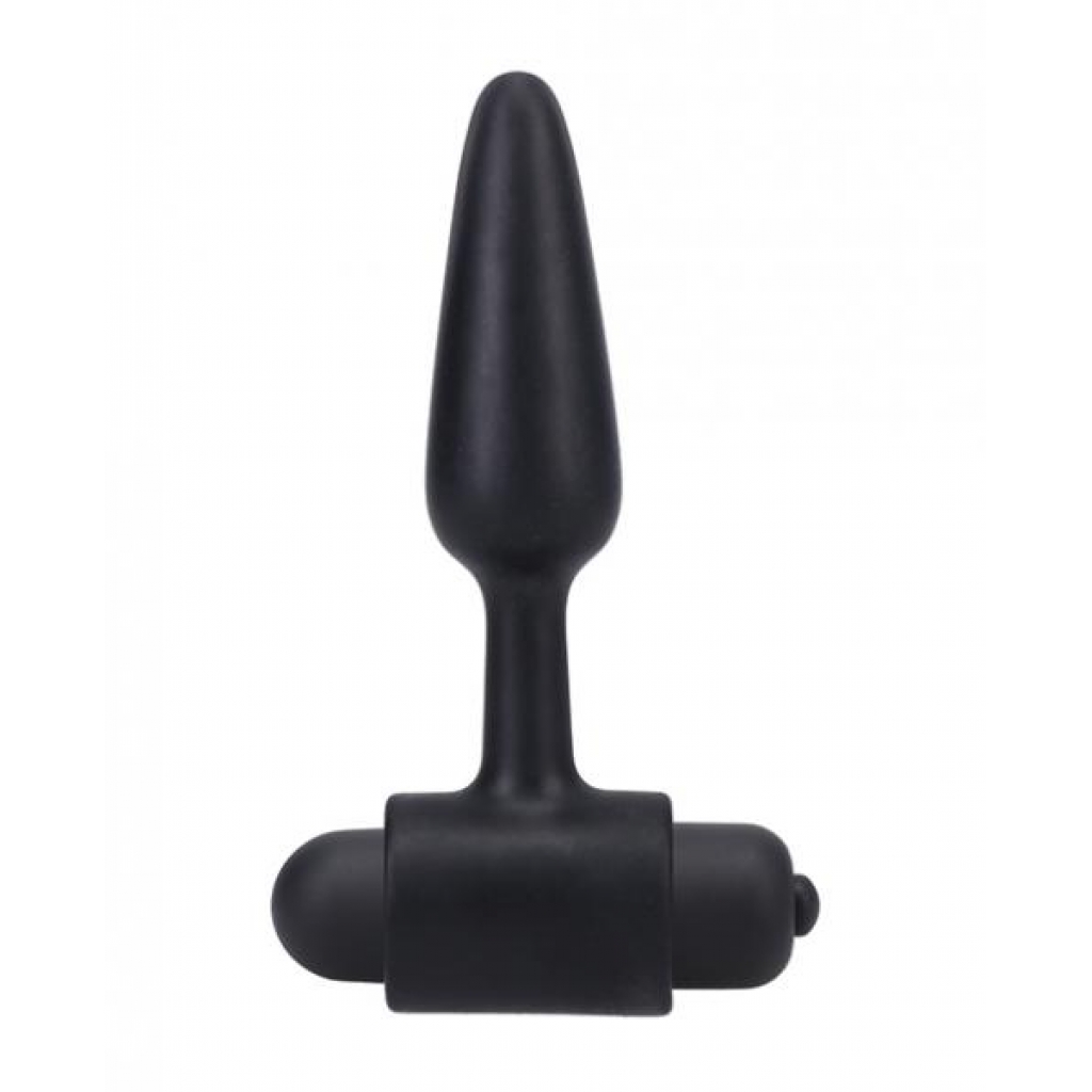 Powerful 3-Inch Vibrating Butt Plug - Black