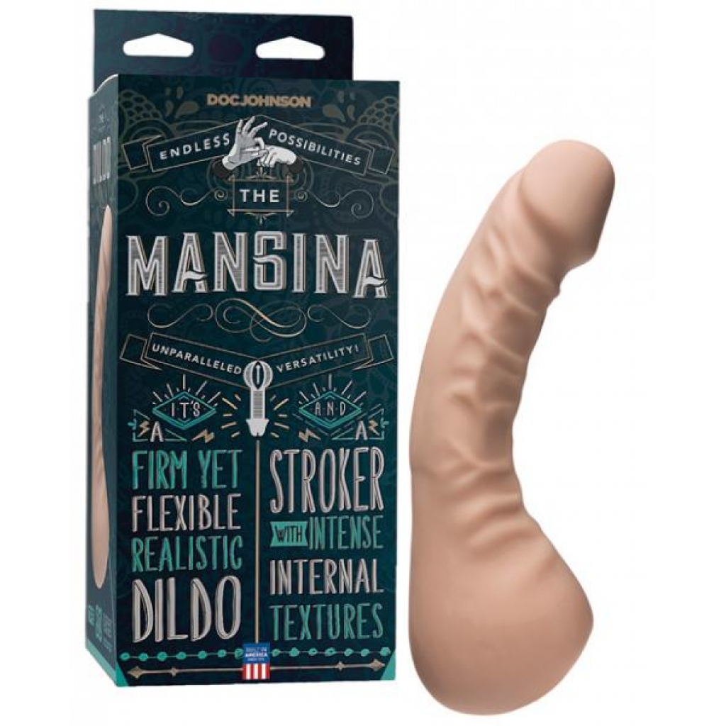 The Mangina 2-in-1 Stroker/Dildo - Beige