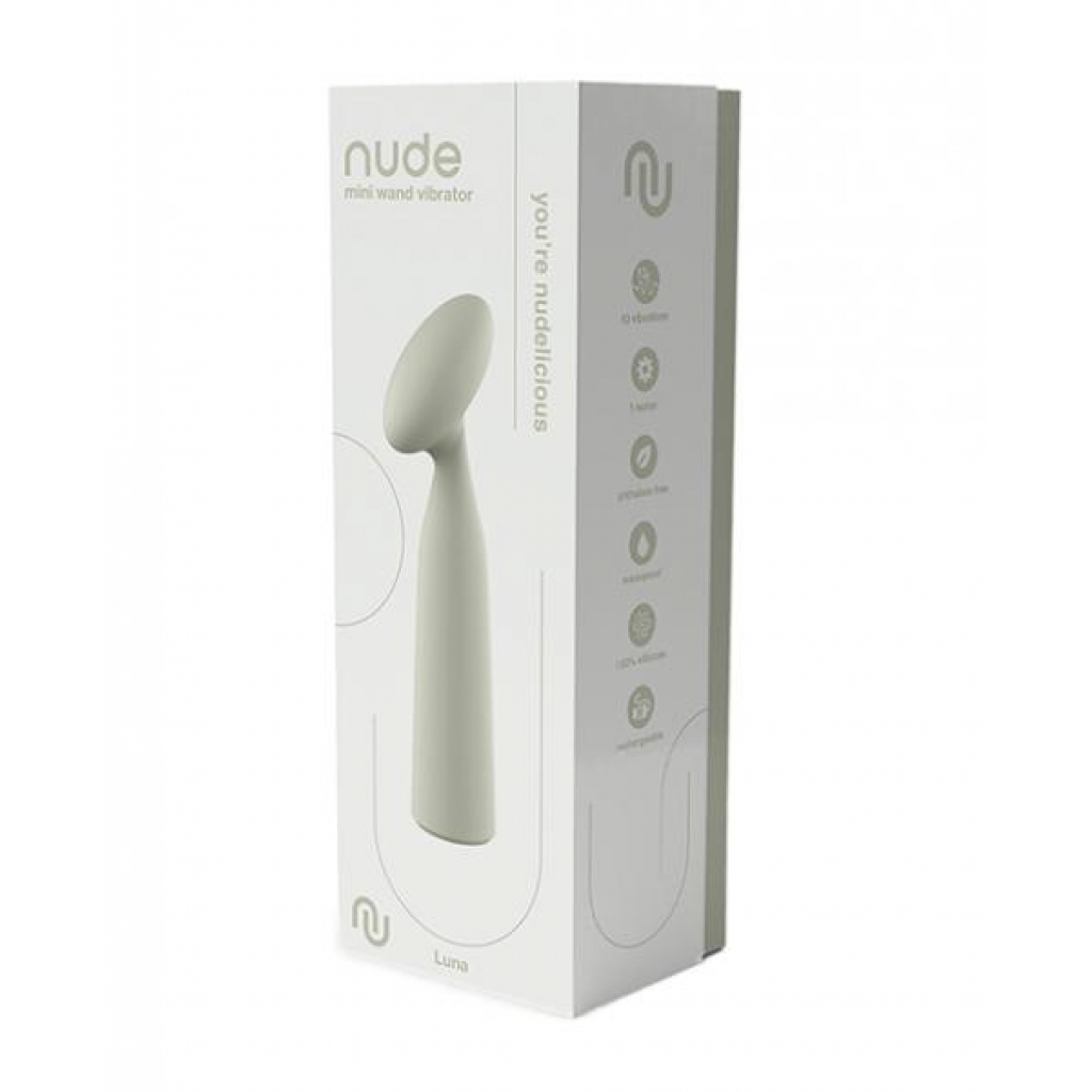 Nude Luna Rechargeable Mini Wand Vibe - Mint White