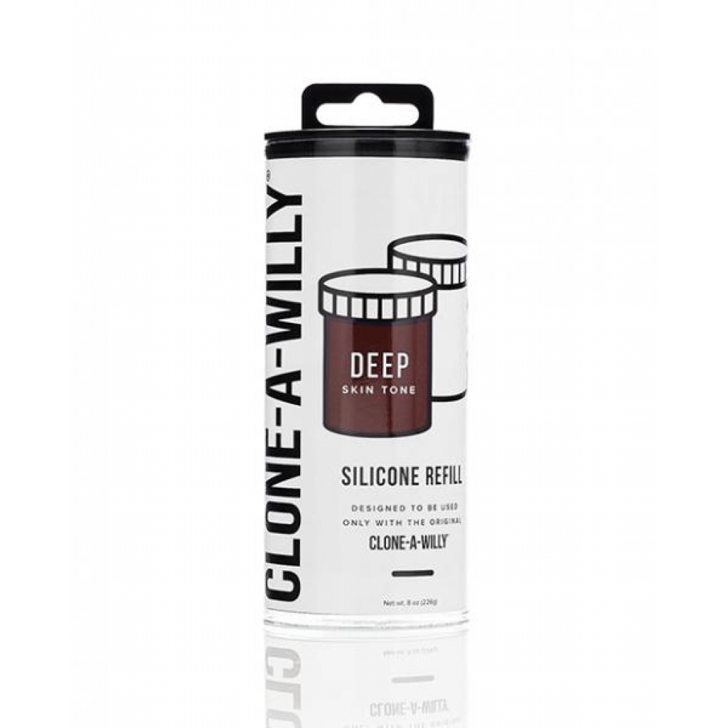 Clone-a-Willy Silicone Refill - Deep Tone Brown