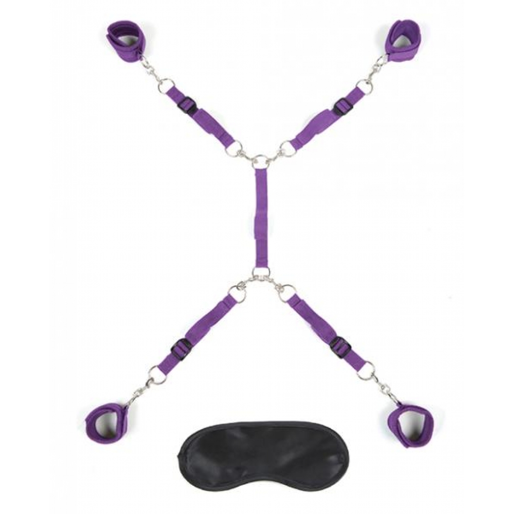 Lux Fetish Bed Spreader - Purple