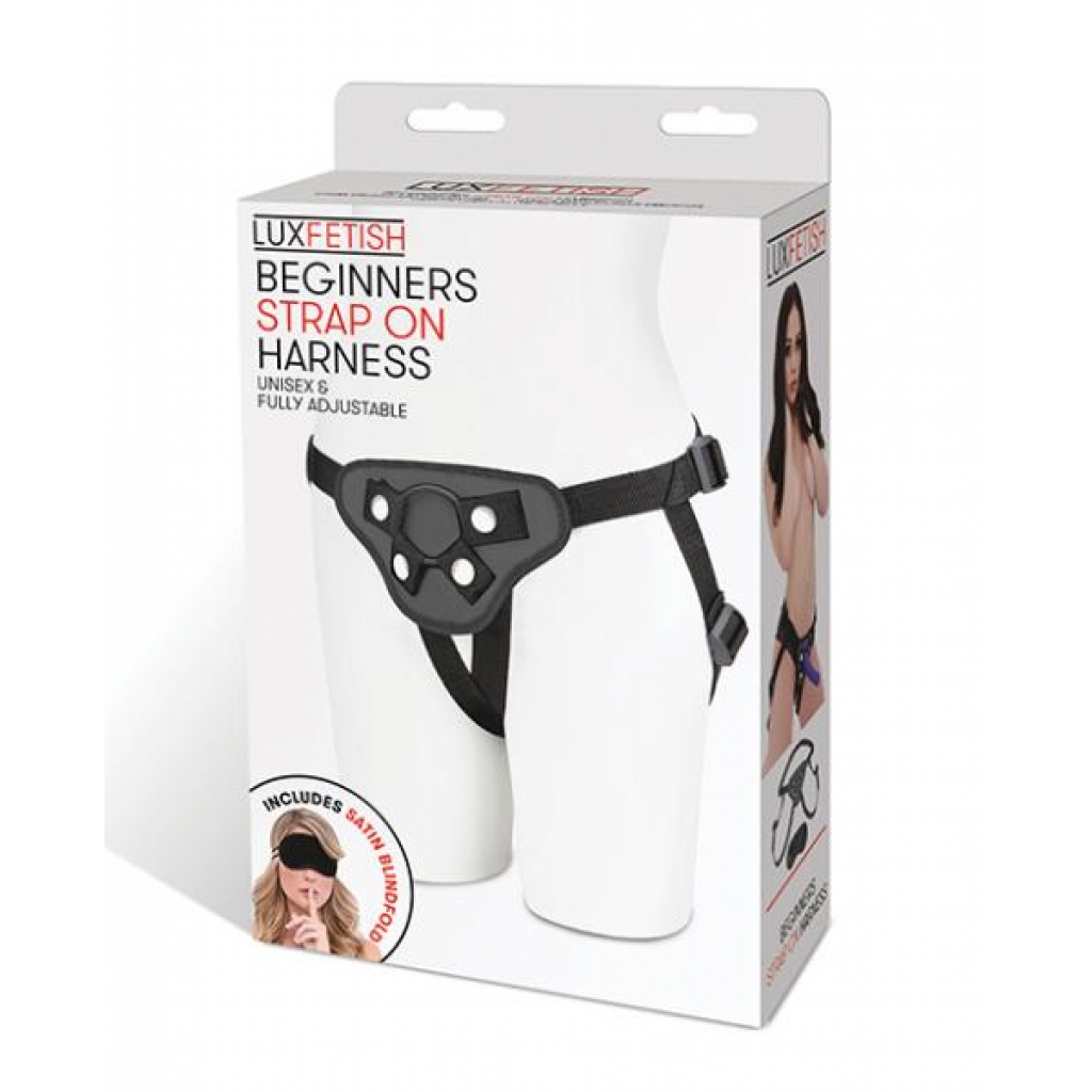 Lux Fetish Adjustable Strap-On Harness - Black