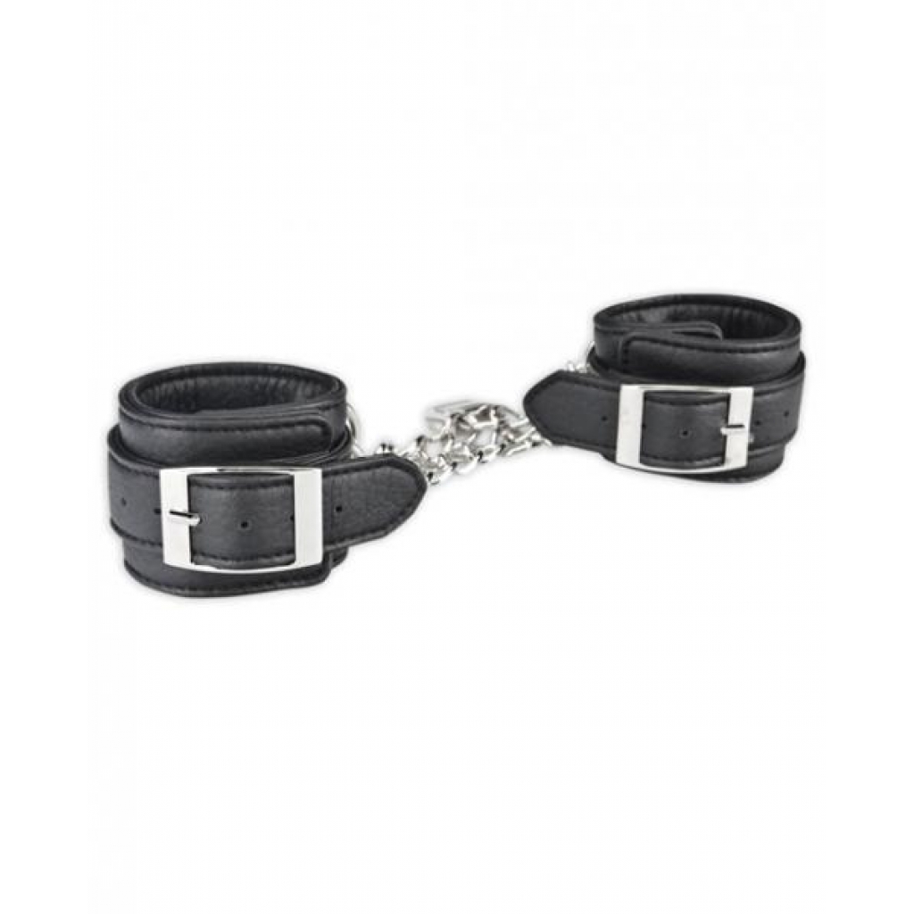 Lux Fetish Unisex Leatherette Cuffs - Bondage Essentials