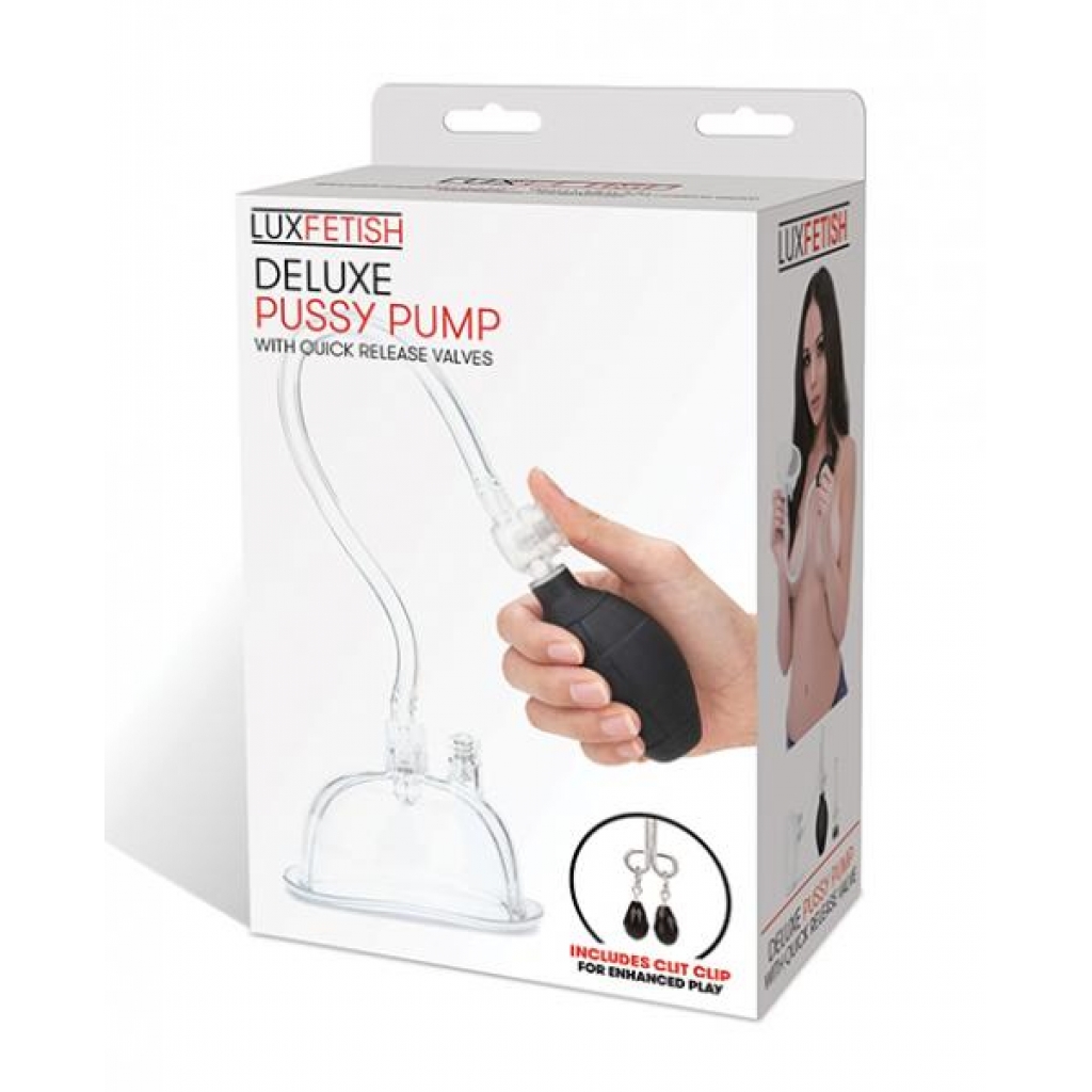 Lux Fetish Deluxe Pussy Pump with Quick Release Valves