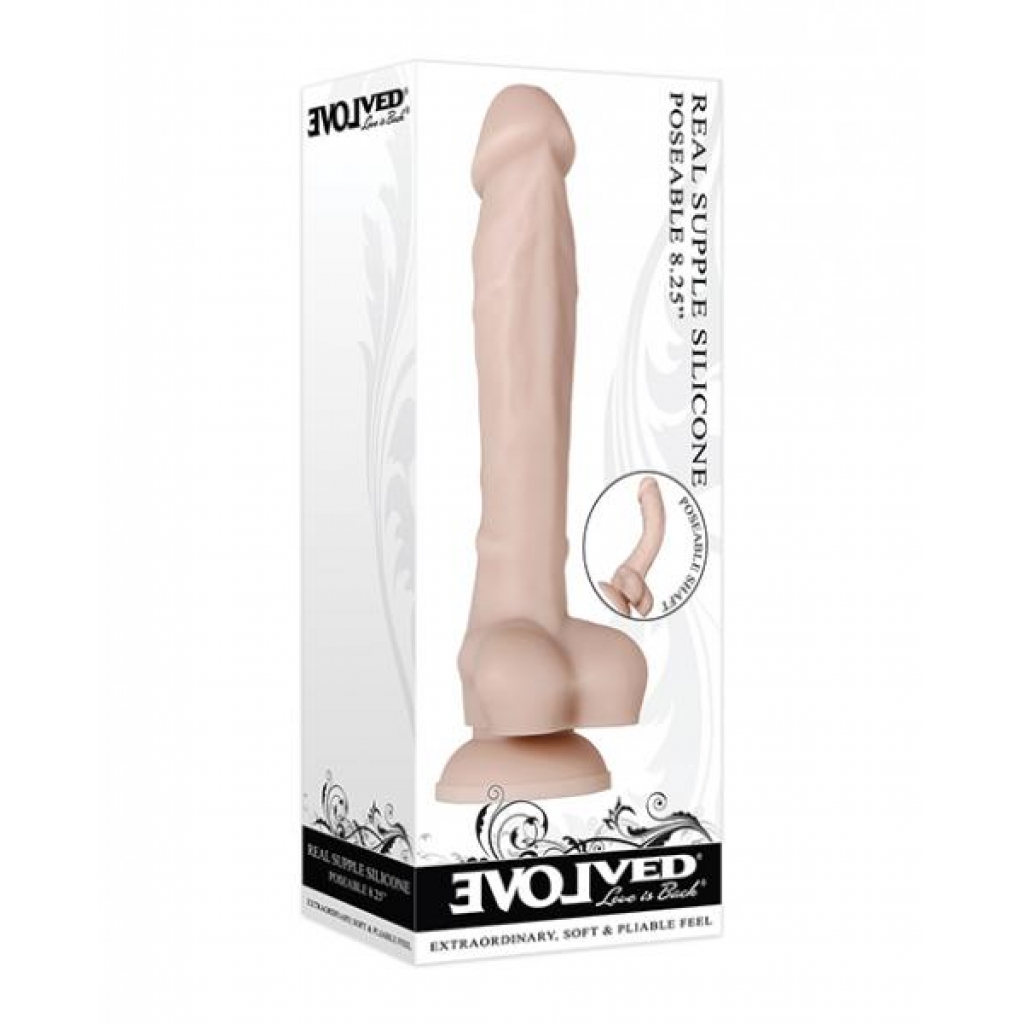 Real Supple Poseable Dildo - 8.25”