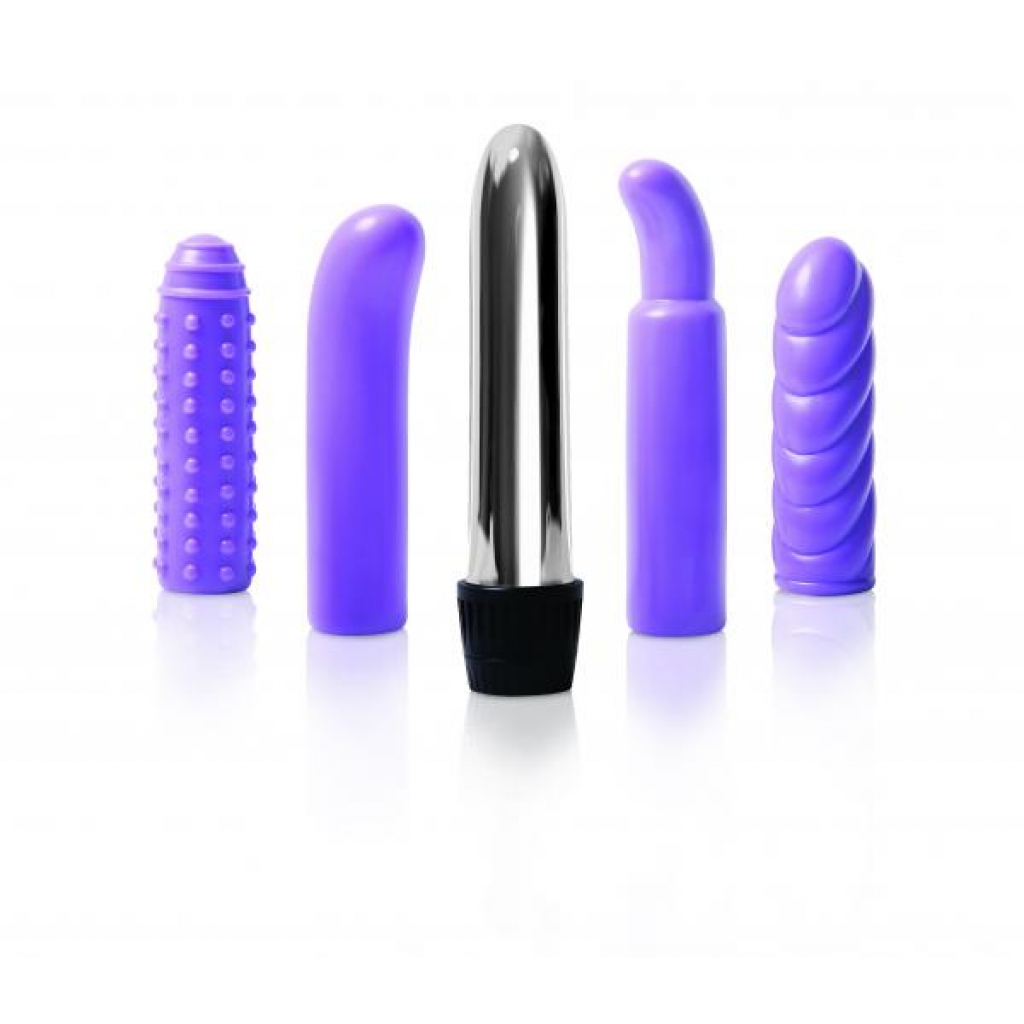 Evolved Multi Sleeve Vibrator Kit - Purple