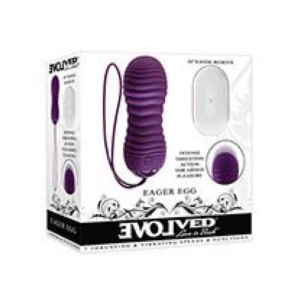 Evolved Eager Egg - Vibrating & Thrusting - Purple