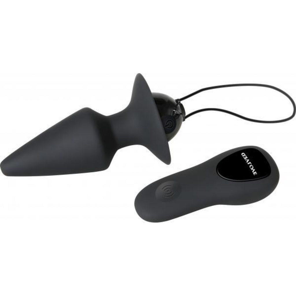 Evolved Plug & Play Remote Anal Plug - Black