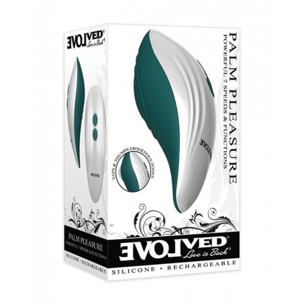 Evolved Palm Pleasure - Teal White