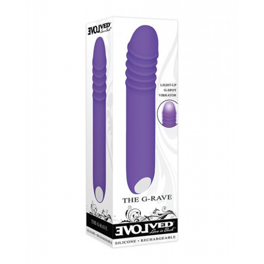 Evolved The G-rave Light-Up Vibrator - Purple