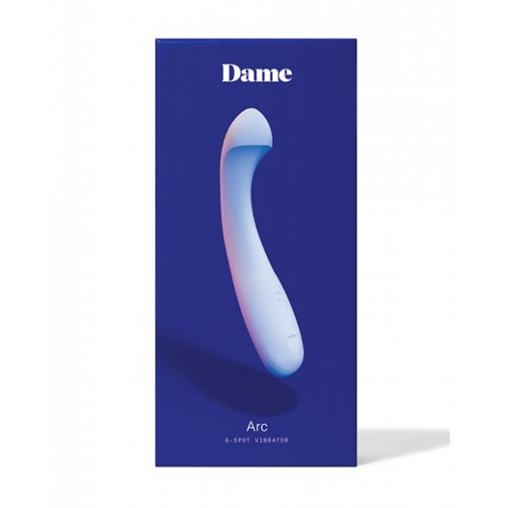 Dame Arc G-spot Vibrator - Ice Blue