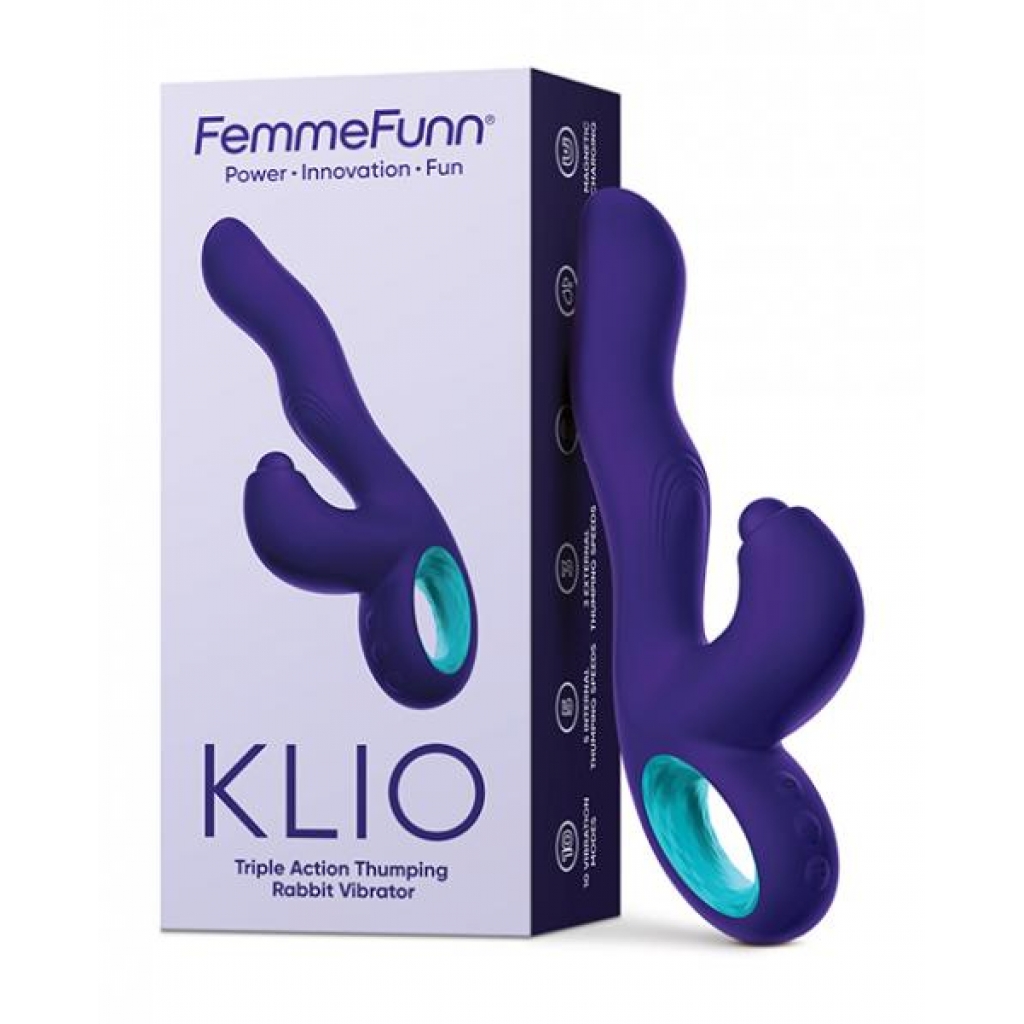 Femme Funn Klio Triple Action Rabbit - Dark Purple