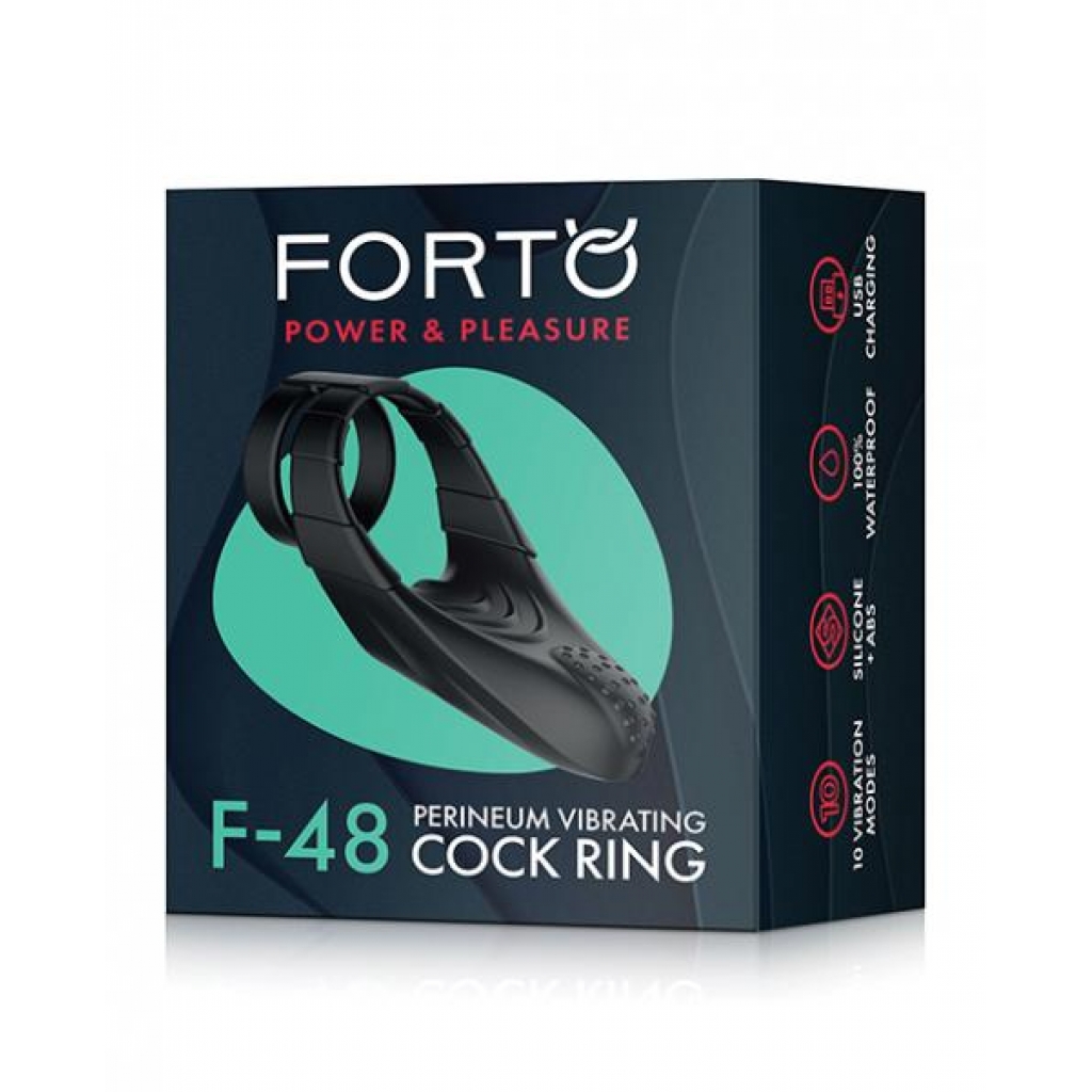 Forto F-48 Perineum Double C-ring - Black