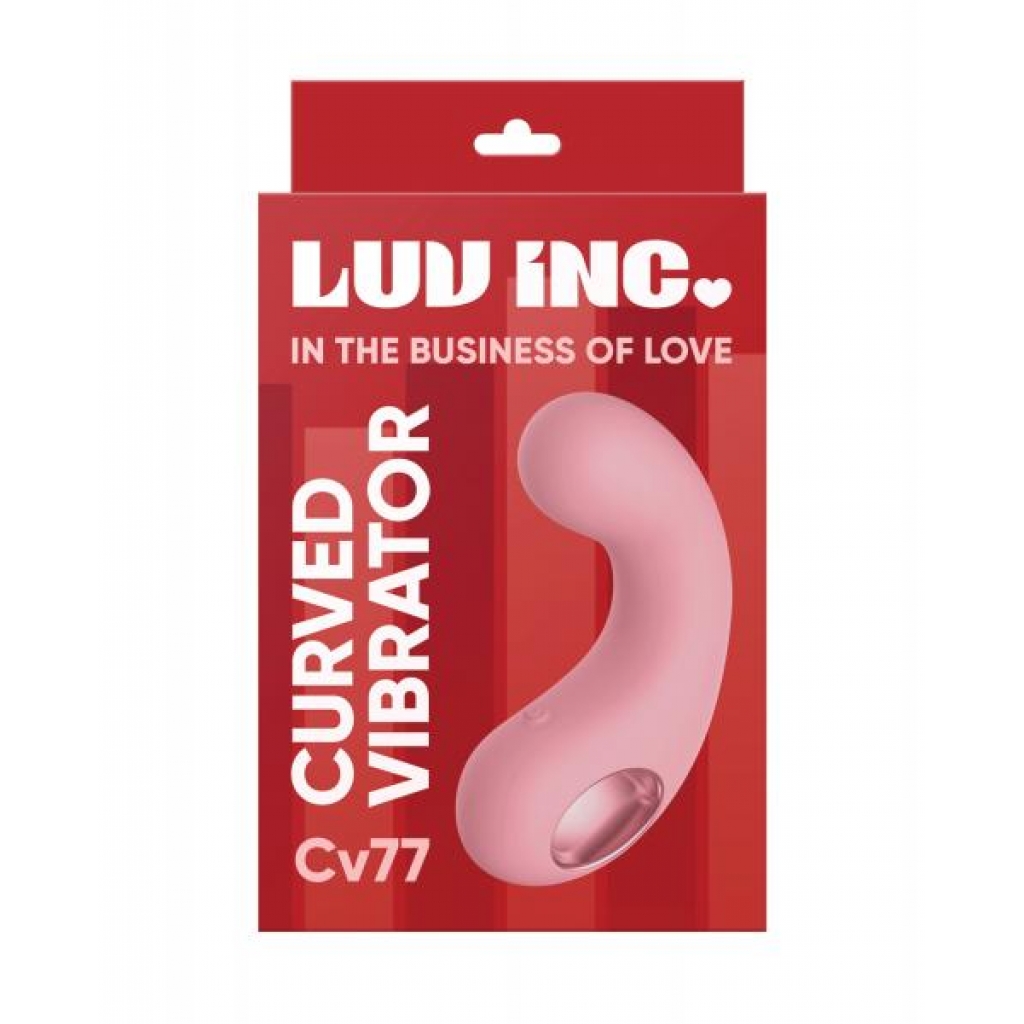 Luv Inc. Curved Vibrator - Light Pink