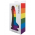 Pride Dildo with Balls - Vibrant Rainbow Design