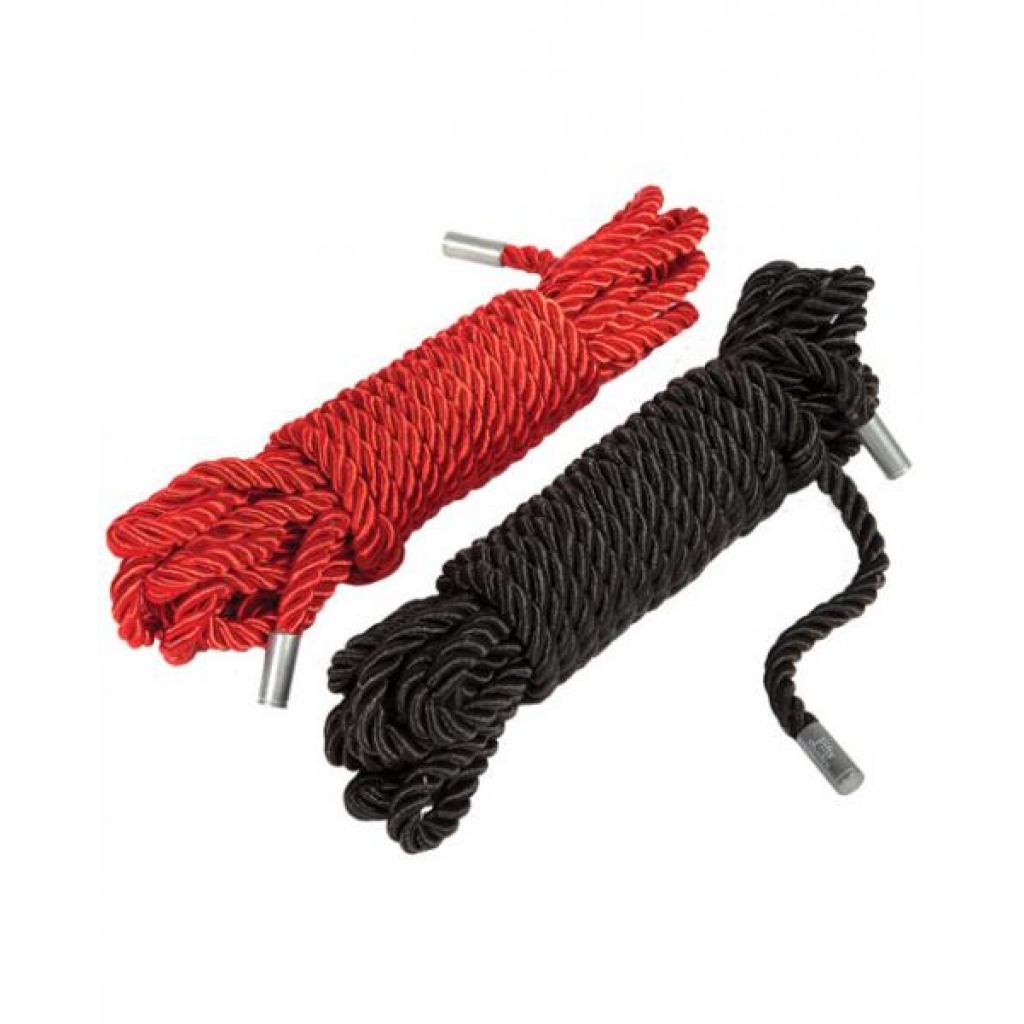 Restrain Me Bondage Rope Twin Pack - Red