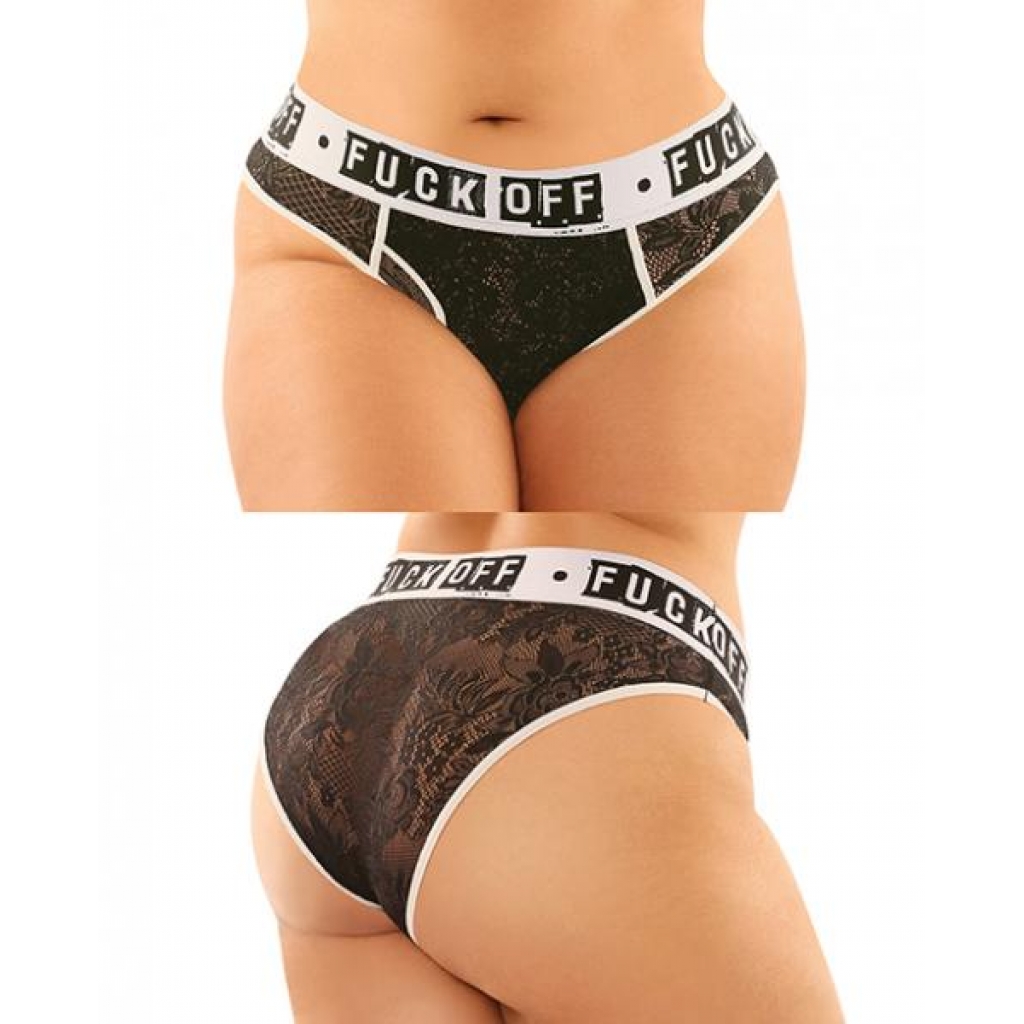 Vibes Buddy Fuck Off Lace Boy Brief & Lace Thong Pack