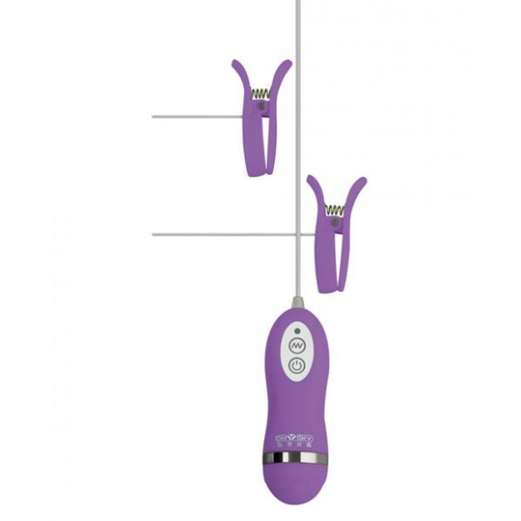 Gigaluv Vibro Clamps - 10 Functions Purple