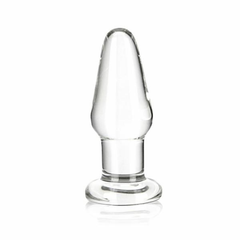 Glas 3.5 inches Clear Glass Butt Plug