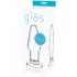 Glas 3.5 inches Clear Glass Butt Plug