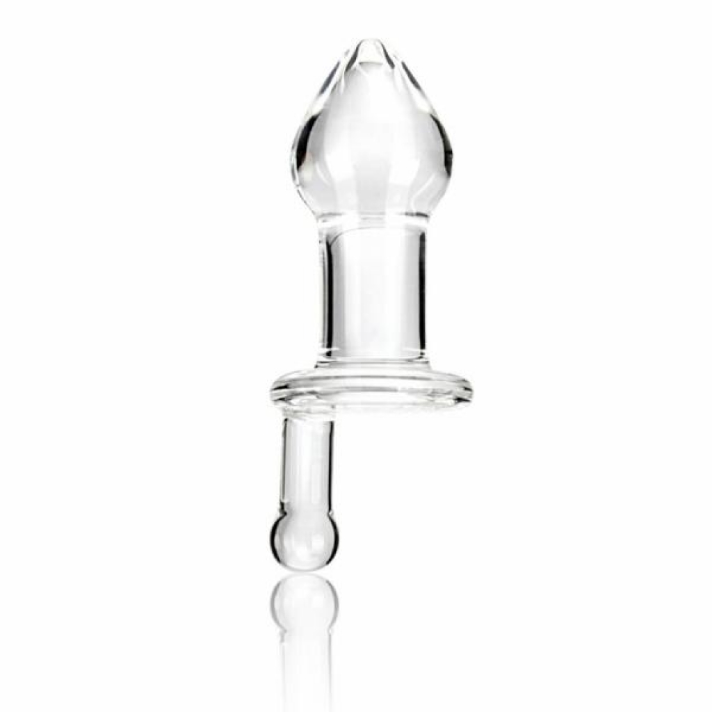 Handcrafted 5-Inch Clear Glass Butt Plug