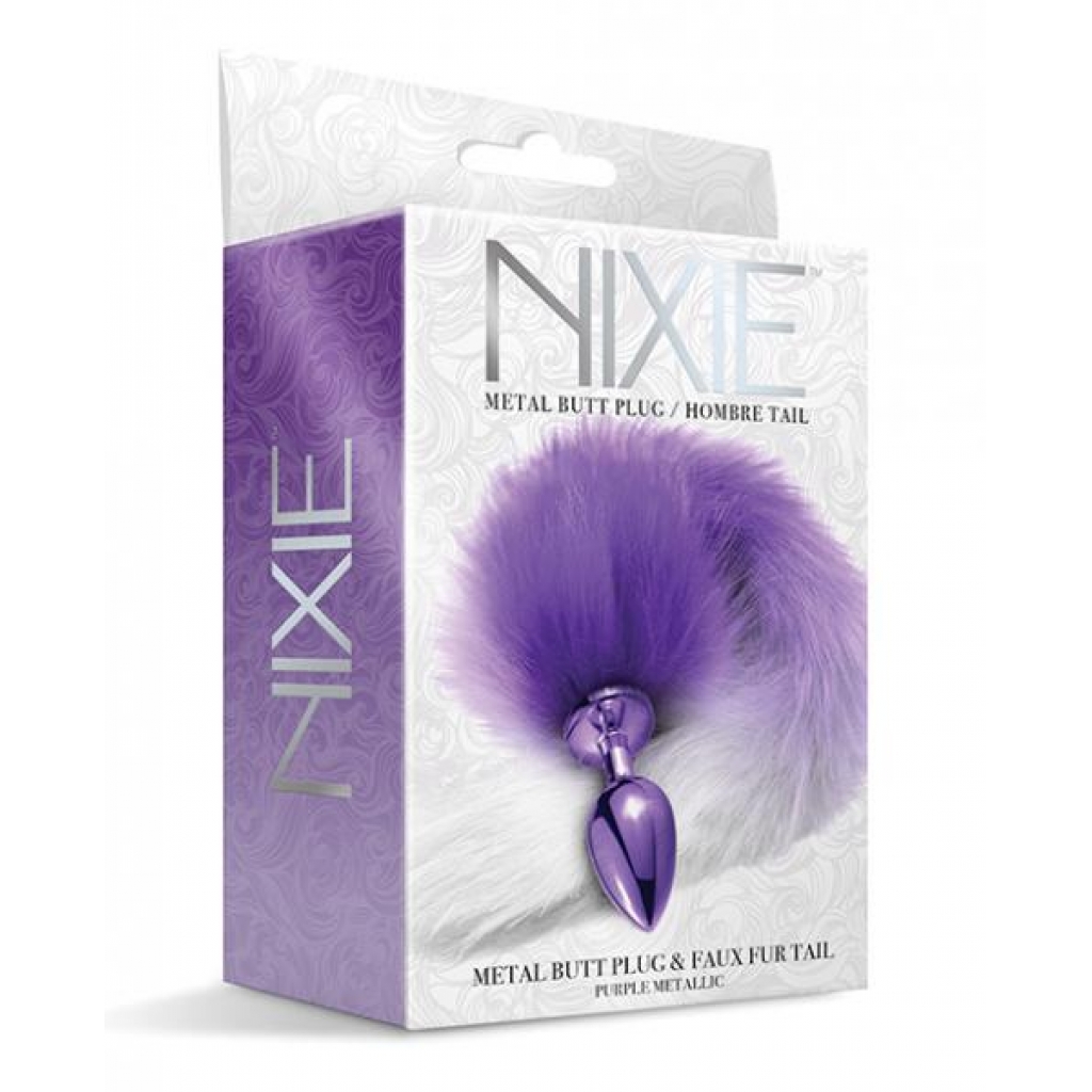 Nixie Metal Butt Plug with Faux Fur Tail