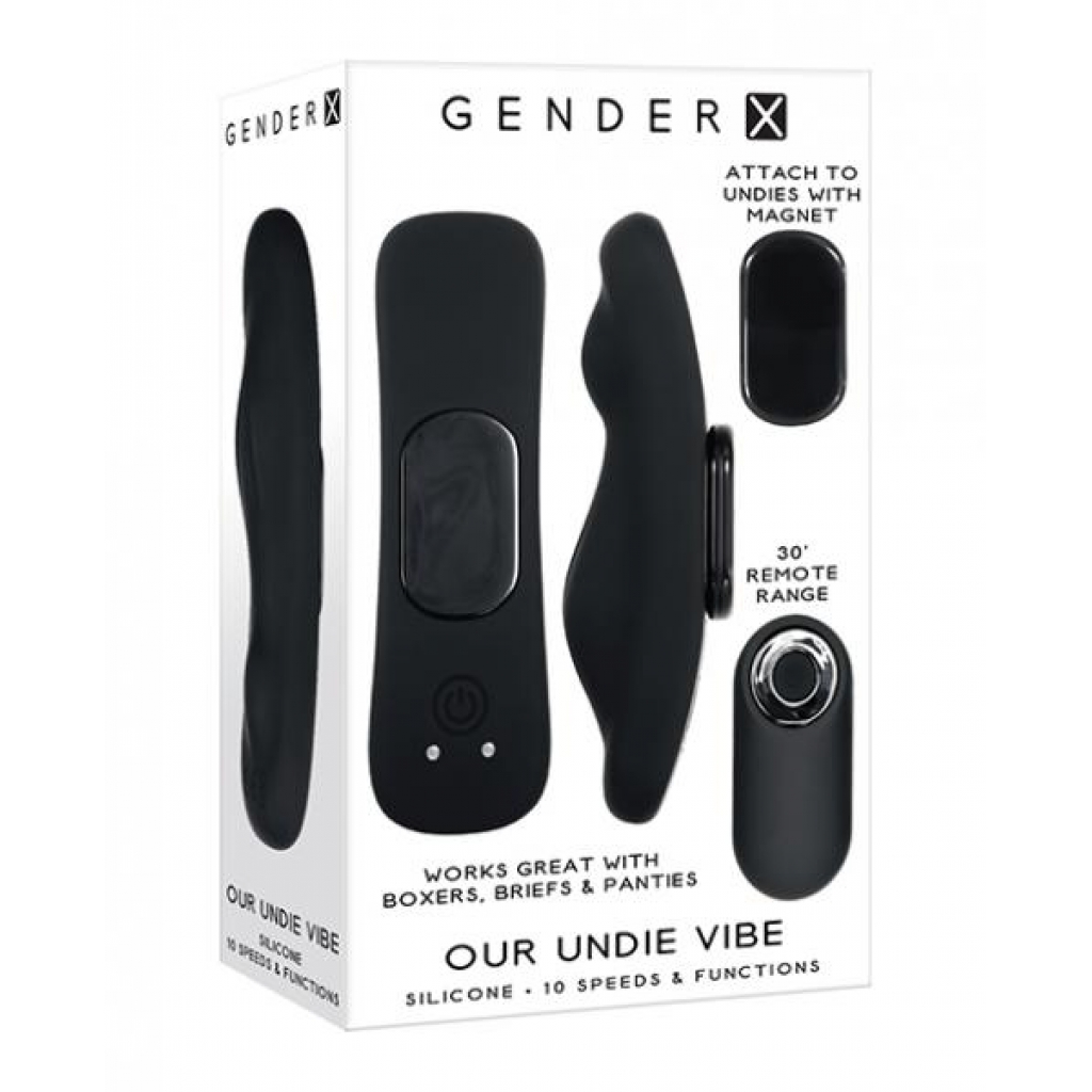 Gender X Our Undie Vibe - Black Rechargeable