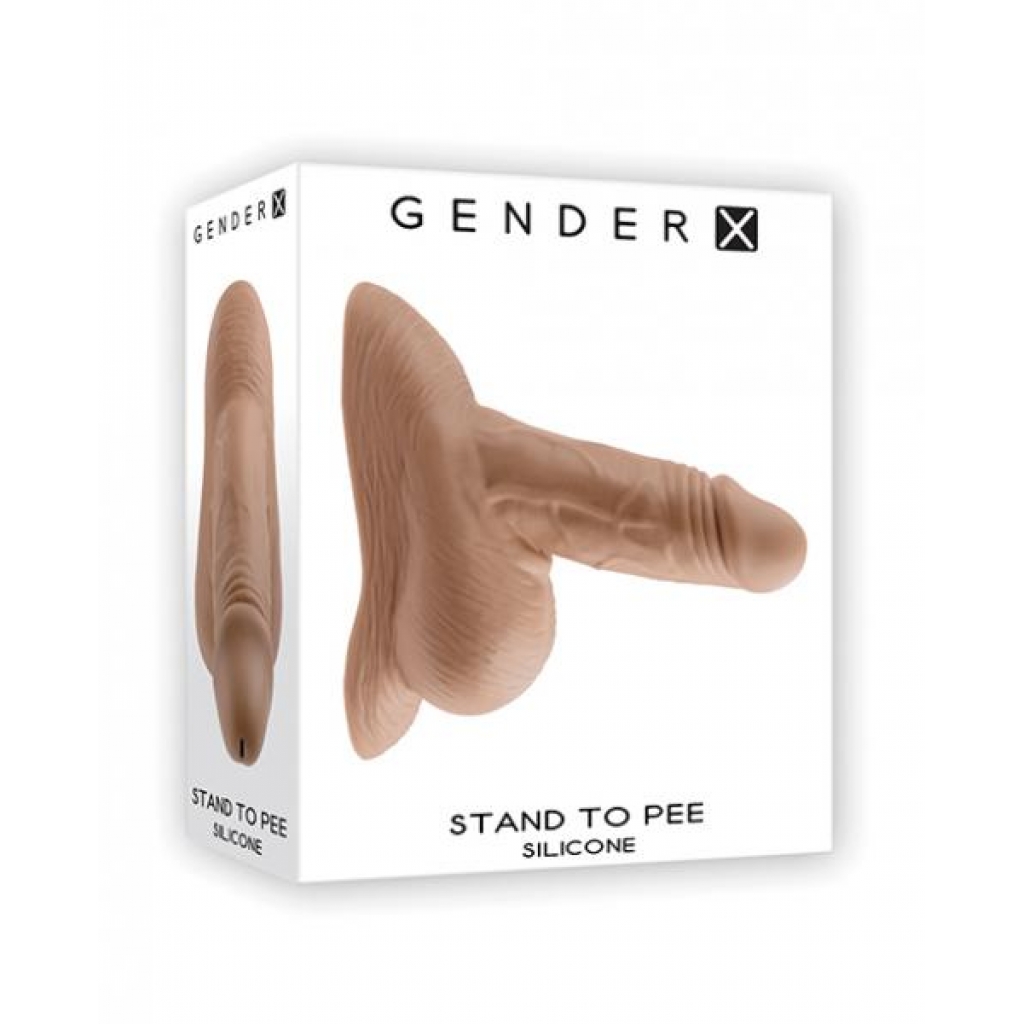 Gender X Silicone Stand To Pee - Medium Brown