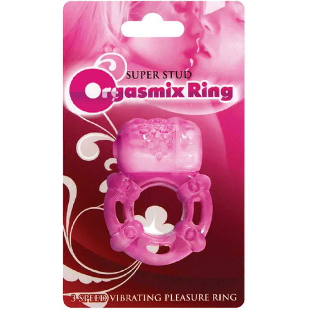 Orgasmix Super Stud Pleasure Ring - 3 Speed - Magenta Pink