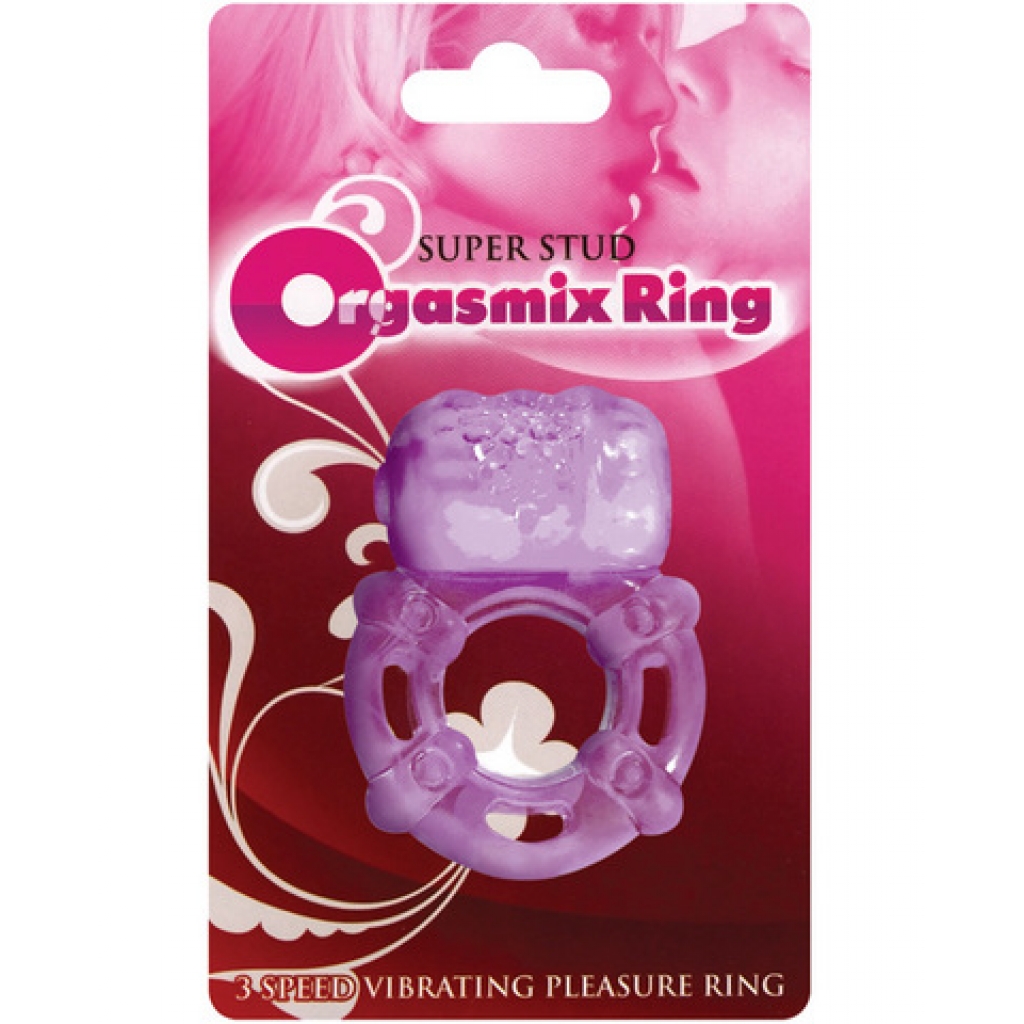 Orgasmix Super Stud Pleasure Ring 3 Speed - Purple