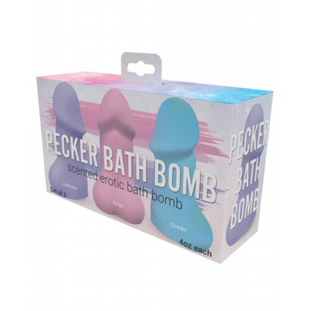 Pecker Bath Bomb - Pack of 3 - Purple