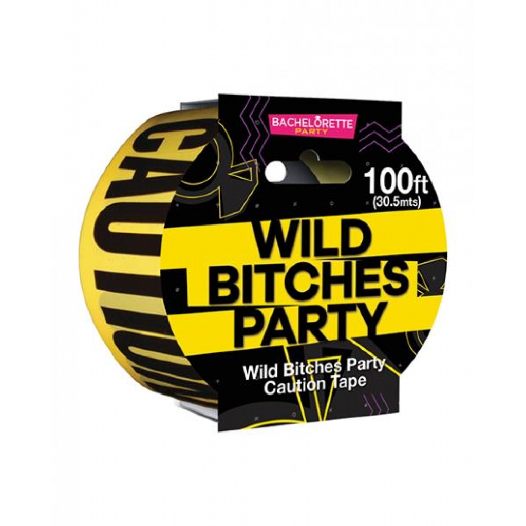 Wild Bitches Caution Party Tape - Yellow & Black