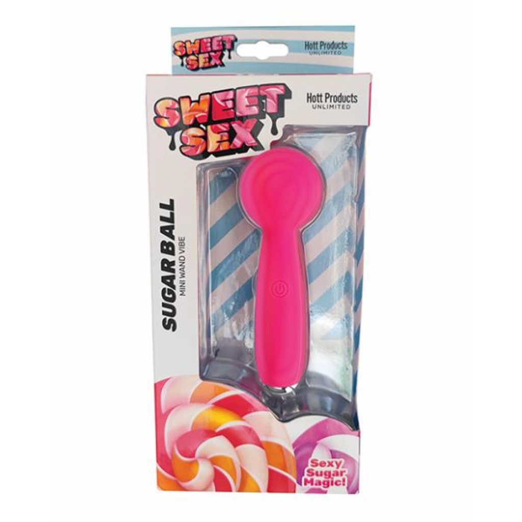 Sweet Sex Sugar Ball Mini Wand Vibe - Magenta