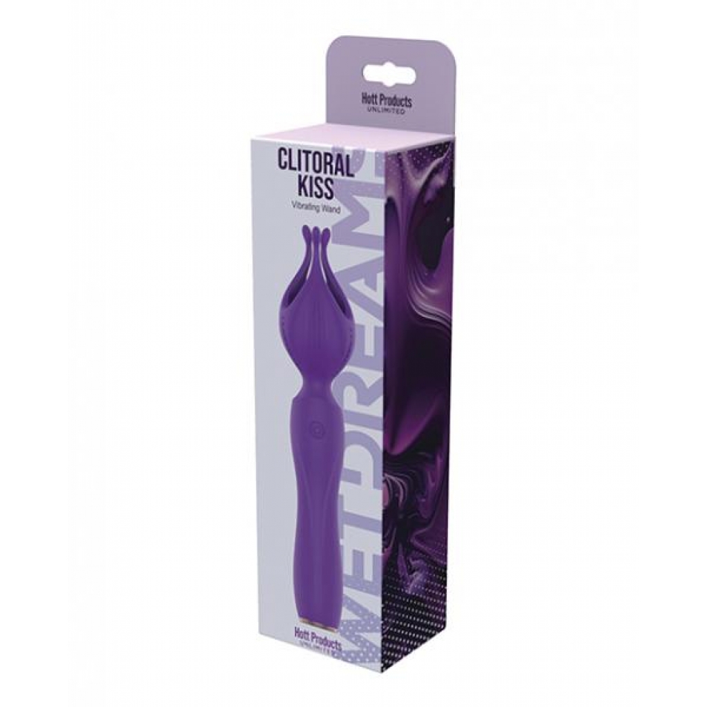 Clitoral Kiss Vibe - Purple - Vibrating Wand