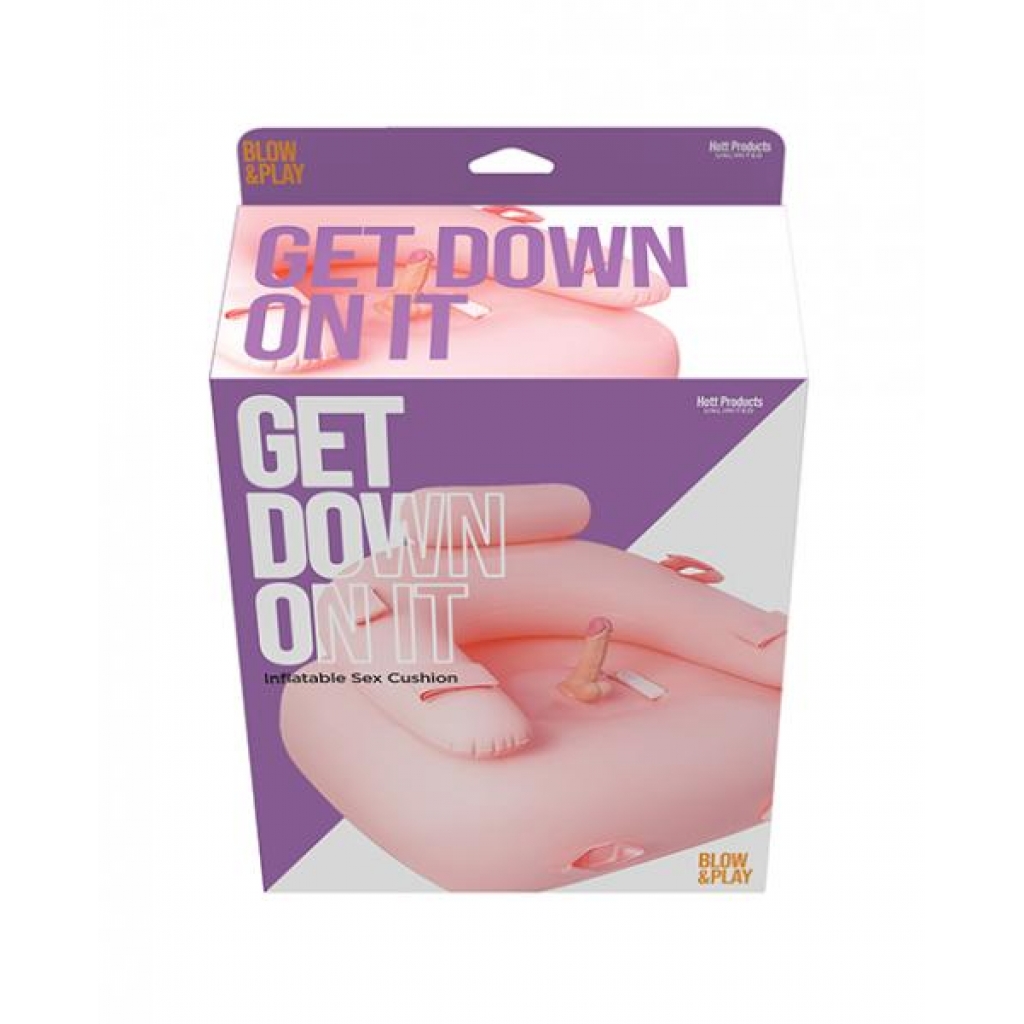 Get Down On It Inflatable Cushion with Remote Controlled Dildo