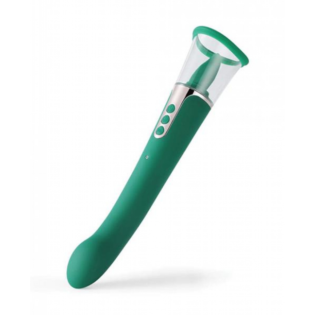 Succion Sucking G-Spot Vibrator - Green