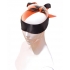 Orange & Black Satin Sash Blindfold