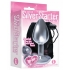 The Silver Starter Bejeweled Heart Steel Plug - Pink