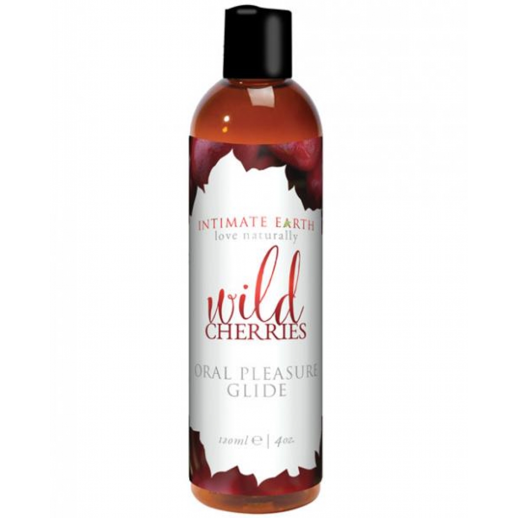 Intimate Earth Wild Cherries Flavored Lubricant - 4 oz