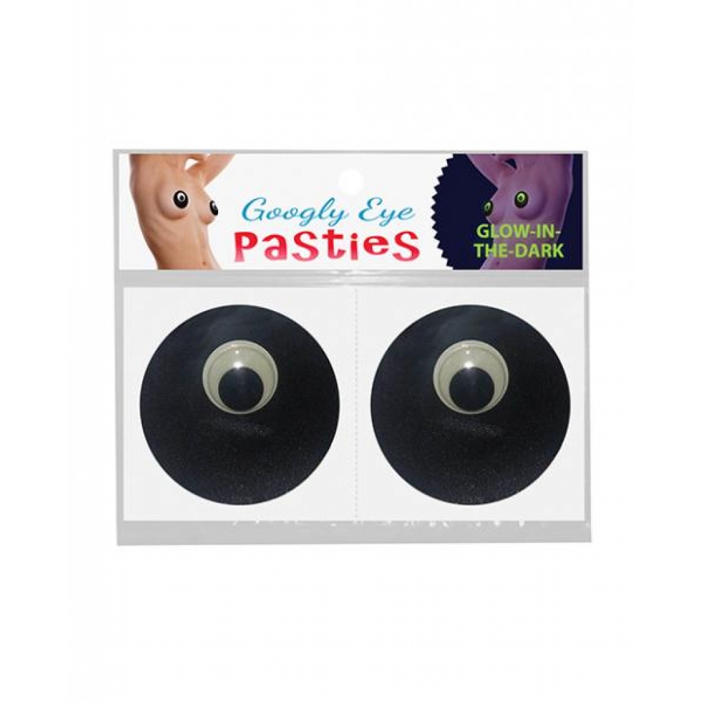 Googly Eye Pasties - Glow In The Dark Black