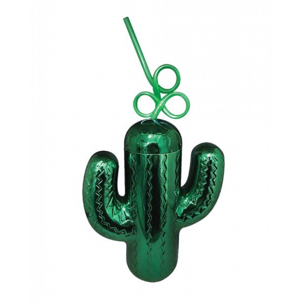 Metallic Green Cactus Cup - 19oz