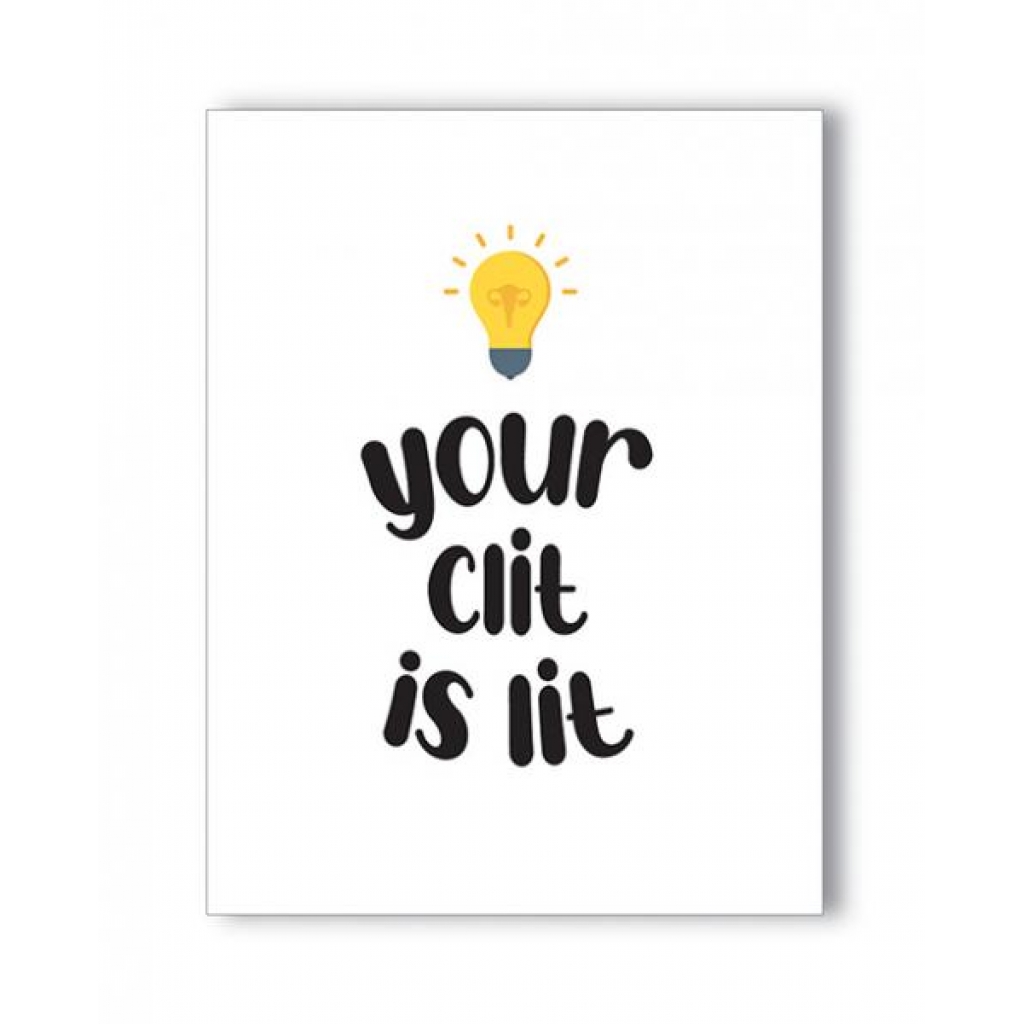 Funny Greeting Card - Lit Clit