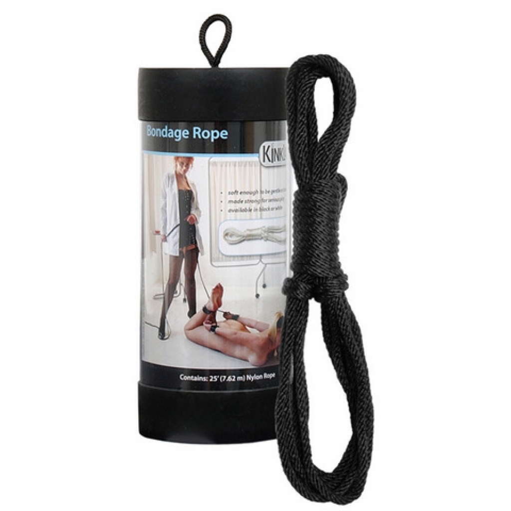 Kinklab Bondage Rope - 25 Feet, Black